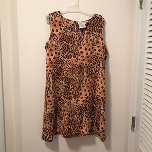 Vintage cheetah print dress
